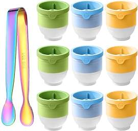 9 Set Kugel Eiswürfelform Groß - XXL Kunststoff