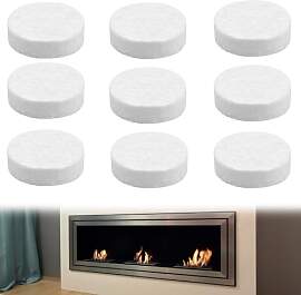 9 Stück Keramikwolle für Bioethanol, Kamin