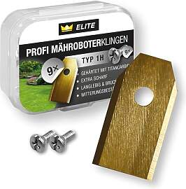 9x ELITE Mähroboter-Ersatzklingen für Gardena