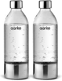 Aarke 2er-Pack PET-Flaschen für Wassersprudler