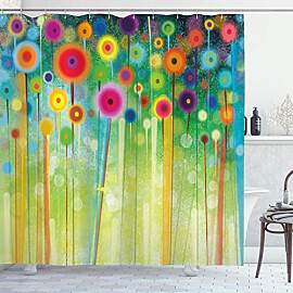 ABAKUHAUS Blumen Duschvorhang, Abstrakte Kunst