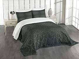 ABAKUHAUS Dunkelgrau Tagesdecke Set, Alte