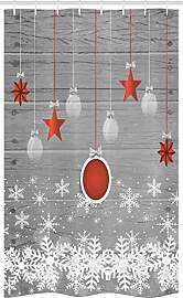 ABAKUHAUS Weihnachten Schmaler Duschvorhang,