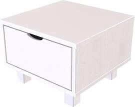 ABC MEUBLES Nachttisch holz Cube + Schublade -