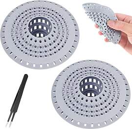Abflusssieb 2 Stück - Silikon Haarsieb Dusche mit 