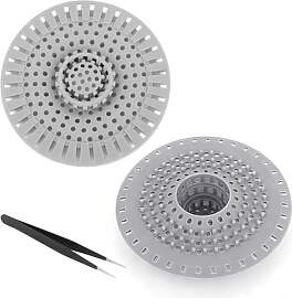 Abflusssieb Silikon, 2 Stück Haarsieb Dusche,