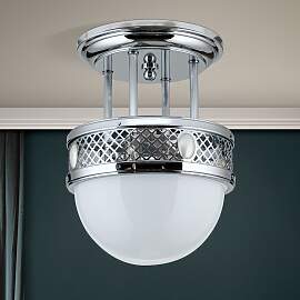 Abgehängte Deckenleuchte ALT WIEN, Nickel, 33cm