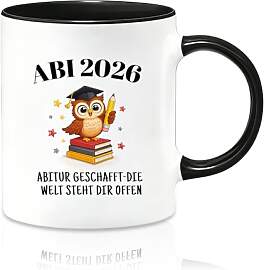 ABI 2026 Tasse Eule, Abschluss Geschenk zur