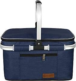 ABIUBIU 35L Kühltasche Einkaufskorb Picknickkorb