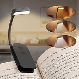 ABOHU Leselampe Buch Klemme, USB Wiederaufladbare