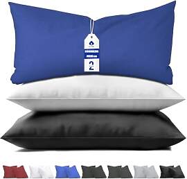 aboveBED Kissenbezug 40 x 80 (2er-Set), Blau,