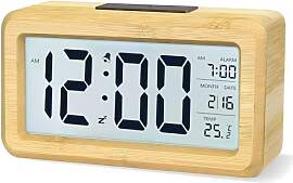 aboveClock Wecker Digital, Digitaler Wecker Holz