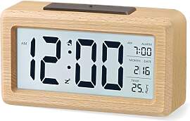 aboveClock Wecker Digital, Holz mit Sensore
