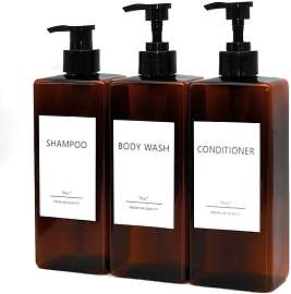 Abriclo 3 Stück Shampoo Flaschen Zum Befullen,