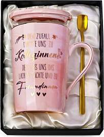 Abschied Kollegin Geschenk, 400ml Rosa Marmor