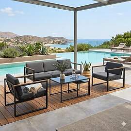 Acamp Space Loungeset inkl. Loungetisch