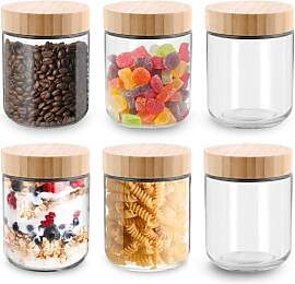 Acasimo Meal Prep Gläser mit Deckel 6er Set,