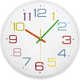 ACCSHINE Kinder Wanduhr ohne Tickgeräusche 20cm