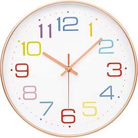ACCSHINE Kinder Wanduhr ohne Tickgeräusche 30cm