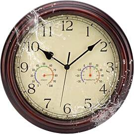ACCSHINE Outdoor Wasserdicht Wanduhr Mit