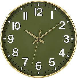 ACCSHINE Wanduhr Ohne TickgeräUsche Lautlos 30cm