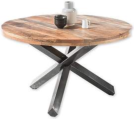 ACE Esstisch rund Massivholz Mango - Hochwertiger