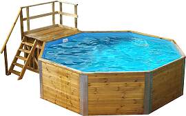 Achteckpool WEKA "MALI 2 mit