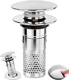 Acual 3-in-1 Pop Up Abflusssieb, 304 Edelstahl