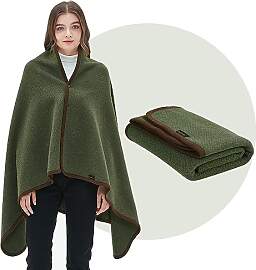 ACUSHLA Tragbare Kuscheldecke MerinoWolle
