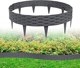 ACXIN 10m Rasenkante Beeteinfassung Gartenpalisade 