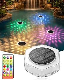 AdalyRoma Solar Poolbeleuchtung,RGB