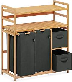 ADEL DREAM Wäschekorb 4 Fächer 2 Regale