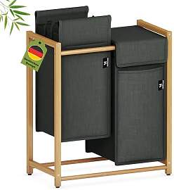 AdelDream Wäschekorb Kleidersortierer 2 Fächer