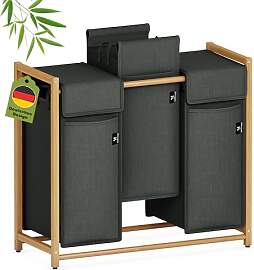AdelDream Wäschekorb Kleidersortierer 3 Fächer