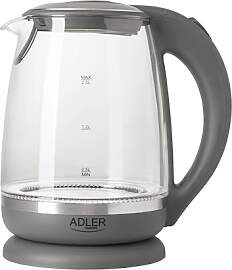 Adler AD 1286 Wasserkocher aus Glas und Kunstoff,