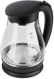 Adler Black Wasserkocher aus Glas mit einem