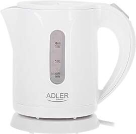 ADLER-Kunststoffkessel 0,8 l, 360°-Drehsockel,