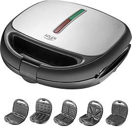AdlerAD 3040 Multifunktions-Toaster 1200W mit 5