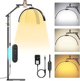 Adonafy LED Halbmond Wimpern Lampe: Drehbar 360°