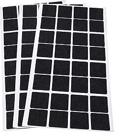 Adsamm® / 96 x Selbstklebende Filzgleiter/Schwarz 