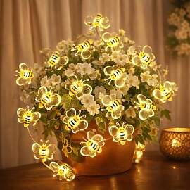AebeChun Bienen Lichterkette, 2M 20LED Biene Licht 