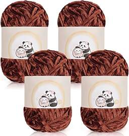 Aeelike 400g Warme Chenille Wolle zum Häkeln,