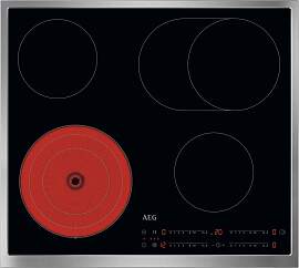 AEG Elektro-Kochfeld, schwarz, B:57,6cm T:51,6cm,
