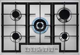 AEG HGB75400SM Slim Line Gaskochfeld, 75 cm, 5