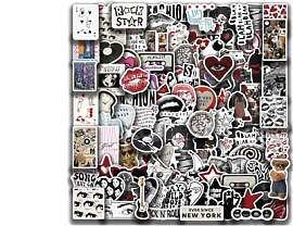 Ästhetische Y2K Sticker Set, 100 Stück,