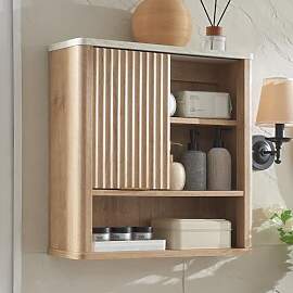 AetherWood Badezimmerschrank Hängeschrank mit