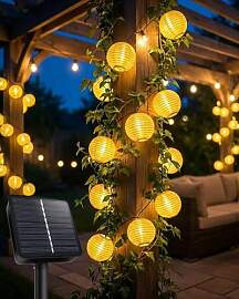 Afaiup Solar Lampions außen wetterfest,8M 30 LED