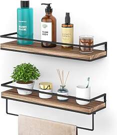 AFAjwsc Wandregal Holz 2er Set, Regal Wand 42cm,