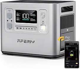 AFERIY Portable Powerstation 2400W, 2048Wh LiFePO4 