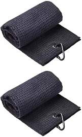 afhgdjr 2 Stück Golf Handtuch 30 x 30 cm Dreifach 